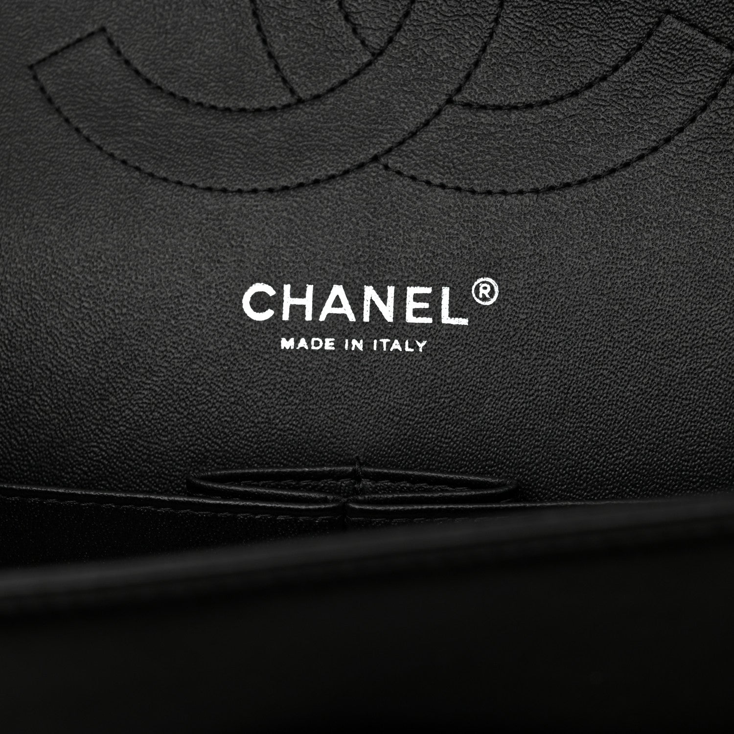 Chanel Lambskin Chevron Quilted Jumbo Double Flap So Black 6 of 11