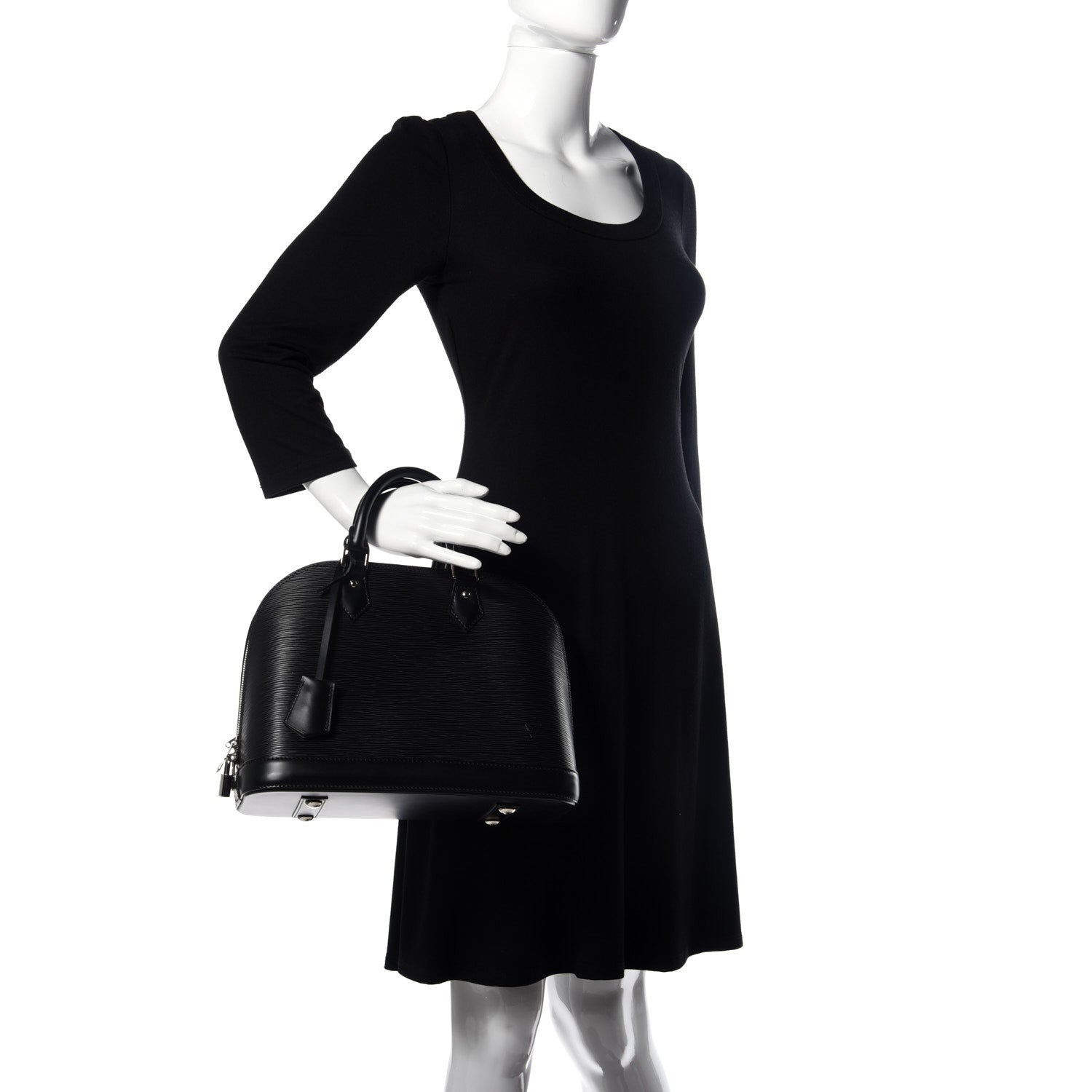 Louis Vuitton Epi Alma PM Black 2 of 9
