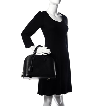 Louis Vuitton Epi Alma PM Black 2 of 9