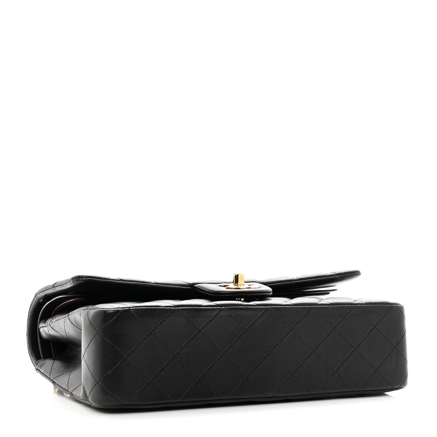 Chanel Lambskin Quilted Medium Double Flap Black 3 of 11