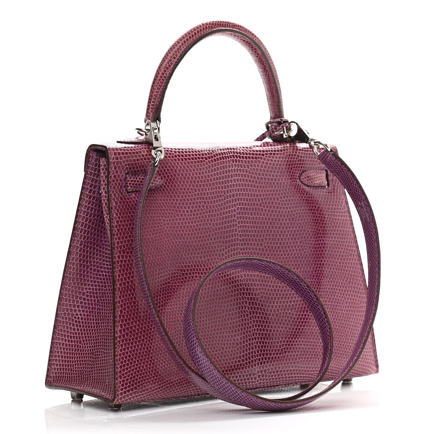 Hermes Lizard Kelly Sellier 25 Violet 3 of 13