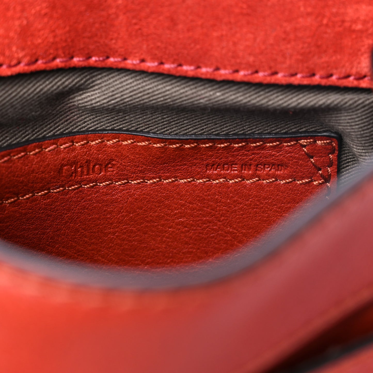 Suede Calfskin Braided Mini Marcie Round Crossbody Bag Red