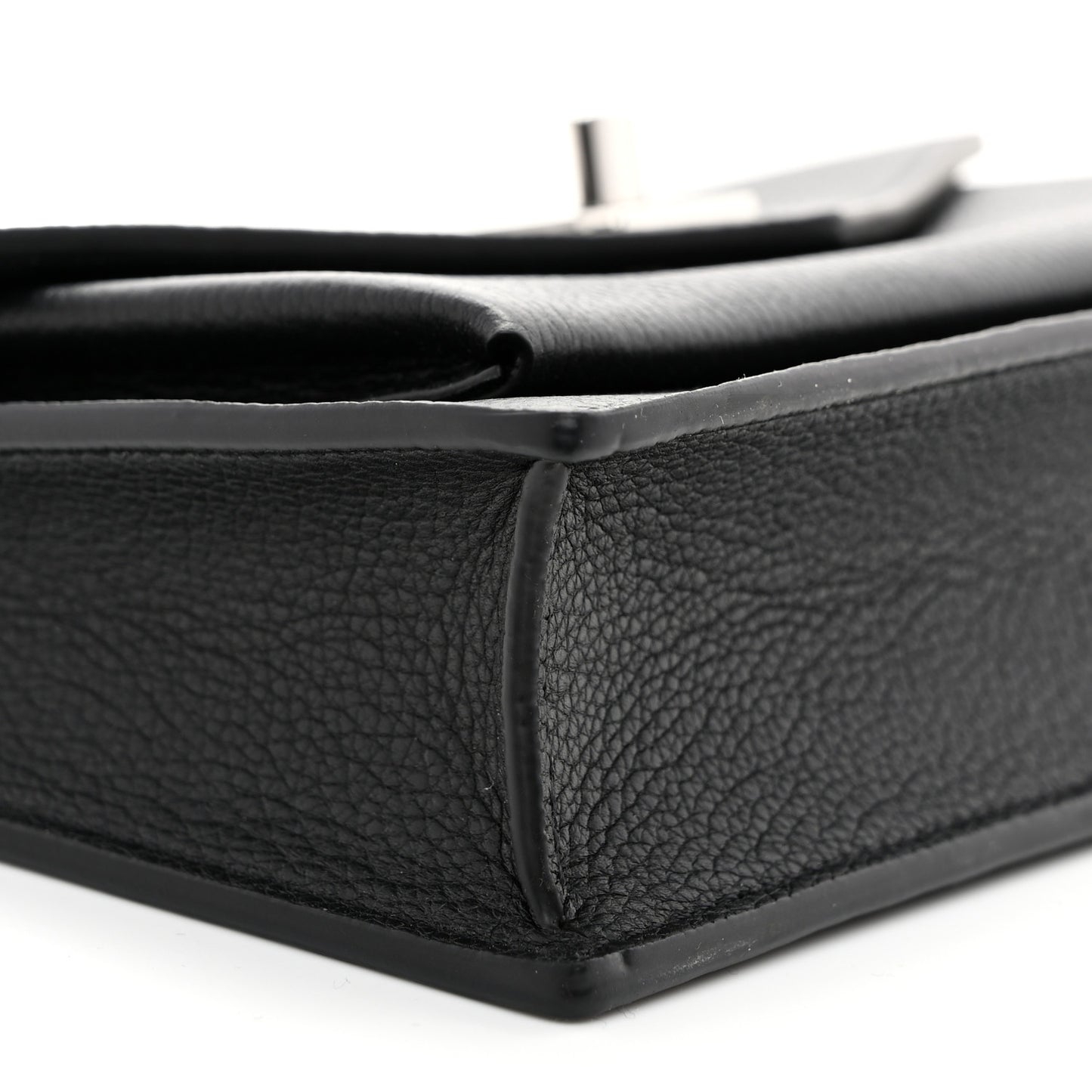 Soft Calfskin My Lockme Chain Pochette Black