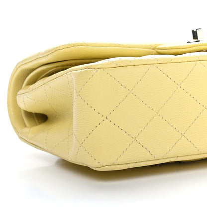 Chanel Caviar Quilted Small Double Flap Yellow 7 of 8