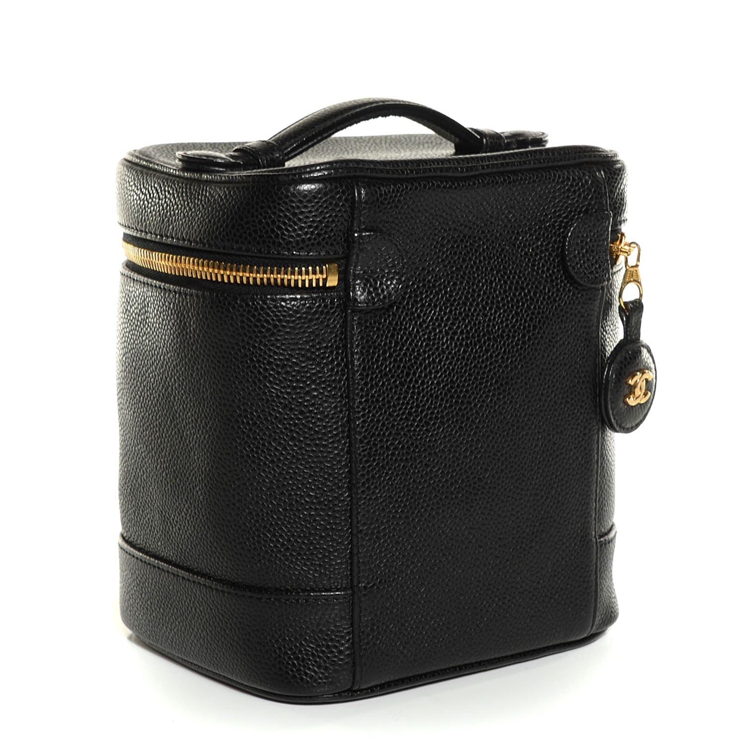 Chanel Caviar Cosmetic Vanity Bag Black 3 of 8