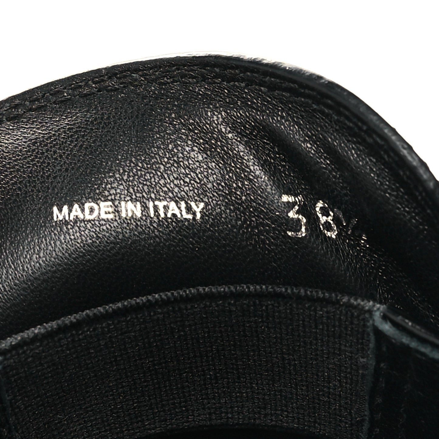 Spazzolato Metal Triangle Logo 85mm Loafers 38.5 Black