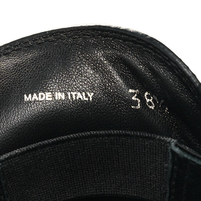 Prada Spazzolato Metal Triangle Logo 85mm Loafers 38.5 Black 6 of 9