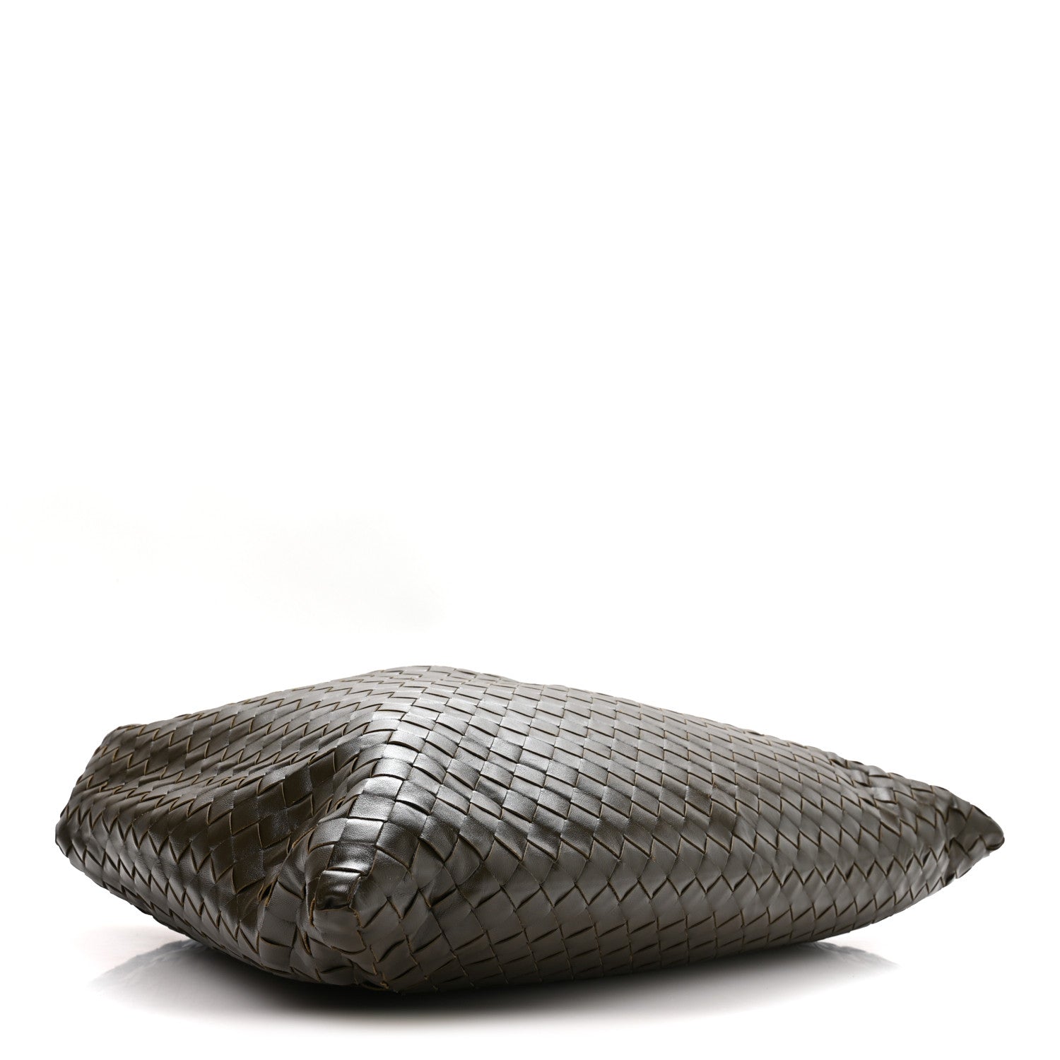 Bottega Veneta Calfskin Intrecciato Large Hop Kaki 3 of 9