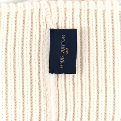 Louis Vuitton Wool LV Initials Monogram Beanie Hat Ivory 3 of 3