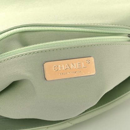 Chanel Lambskin Quilted Medium Chanel 19 Flap Light Green 6 of 11