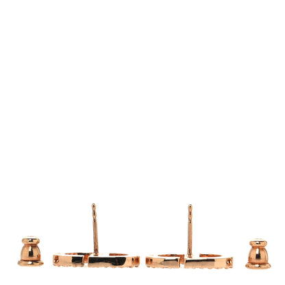 Christian Dior Crystal Petit CD Stud Earrings Rose Gold 3 of 5