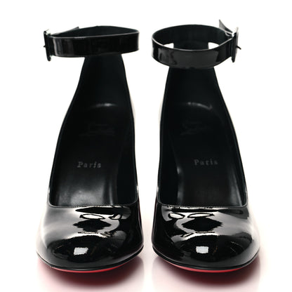 Christian Louboutin Patent Calfskin So Sab 85 Pumps 39.5 Black 2 of 8