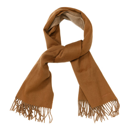 Hermes Cashmere Recto Verso Muffler Camel Beige 1 of 4