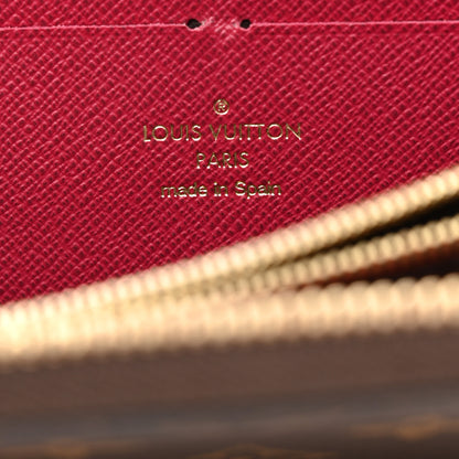 Louis Vuitton Monogram Clemence Wallet Fuchsia 6 of 8