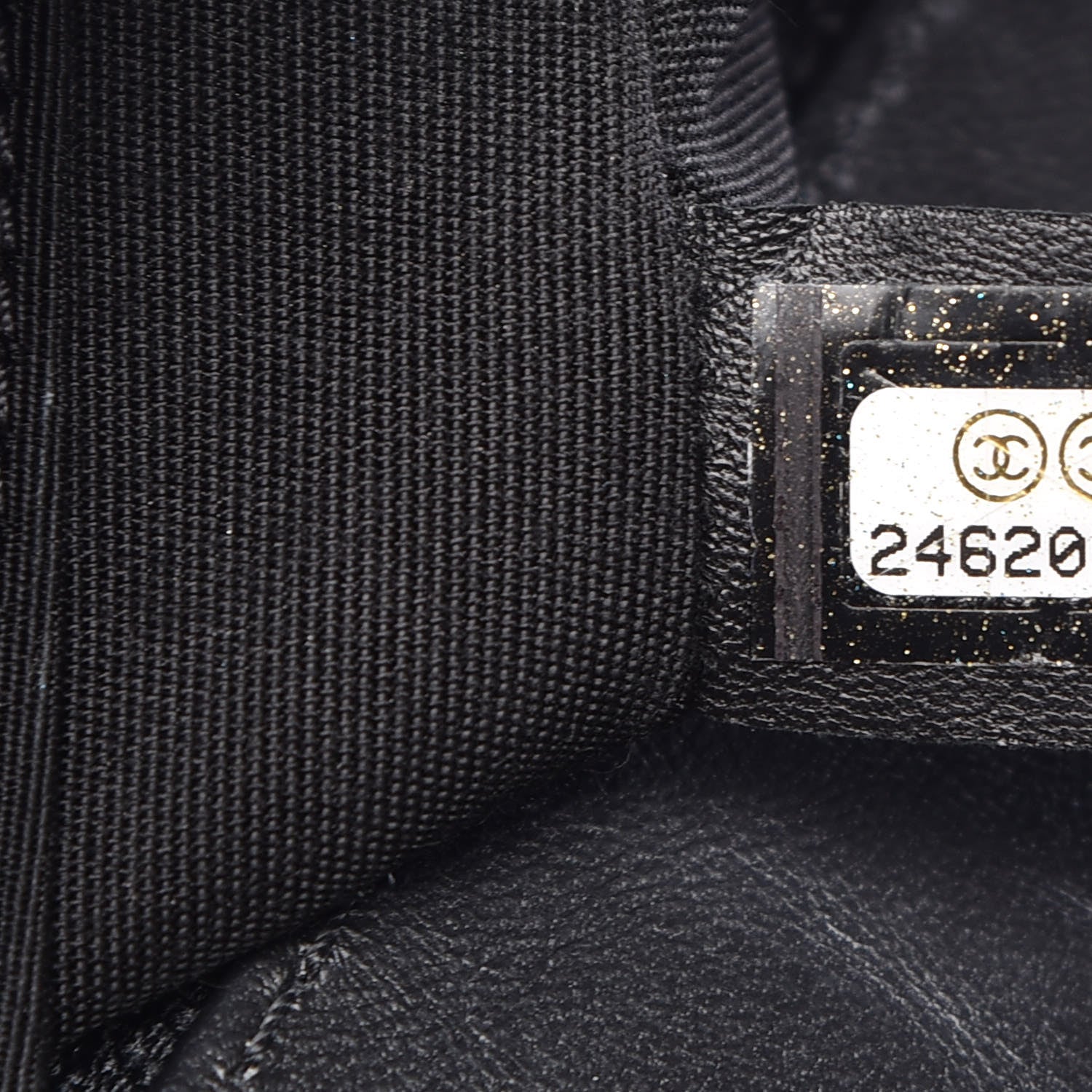 Chanel Calfskin Chevron Quilted Top Handle Flap Black 7 of 9