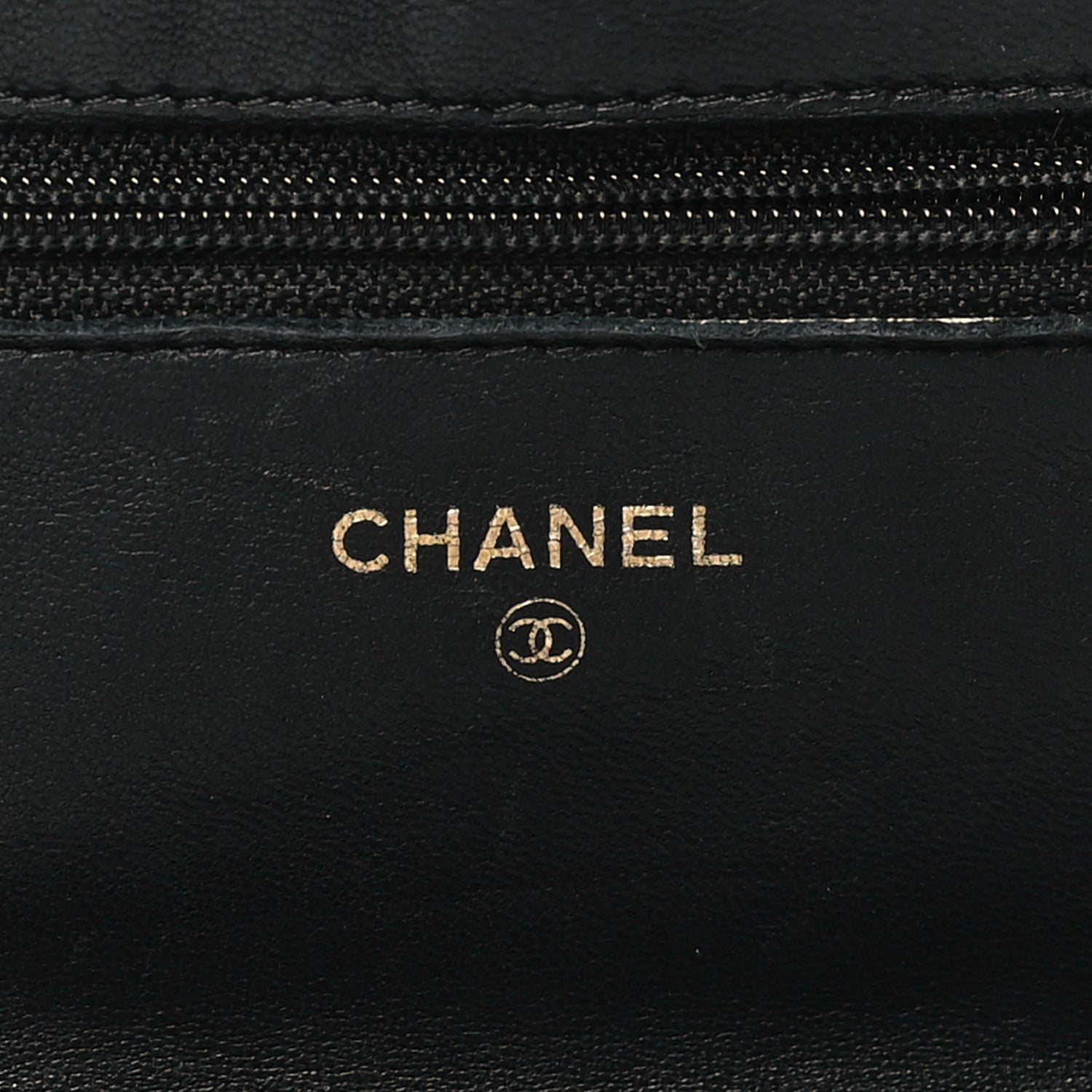 Chanel Lambskin Quilted Wallet On Chain WOC Black 6 of 14