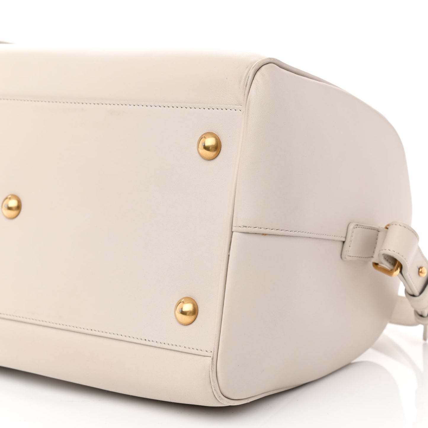 Calfskin Classic Duffle 6 Dove White