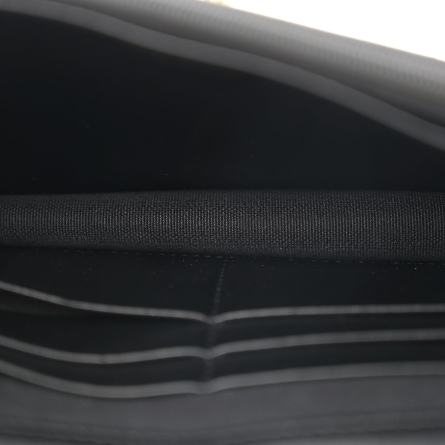 Lambskin Quilted Pillow Crush Wallet On Chain WOC Black