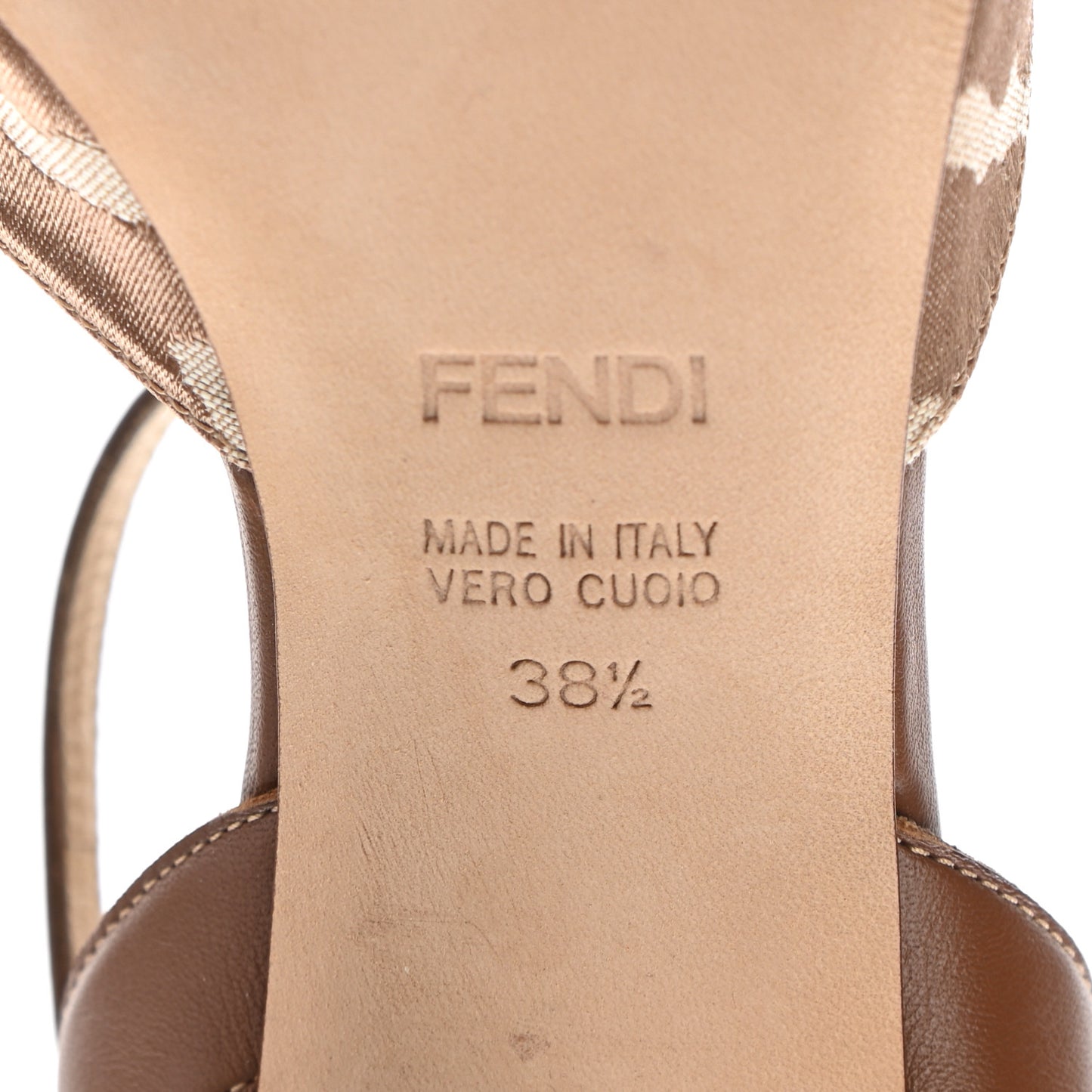Jacquard Leopard Print Pumps 38.5 Beige Brown