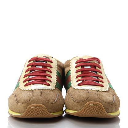 Gucci Suede Web Mens Rocket Sneakers 6 Nocciola Burro 2 of 9