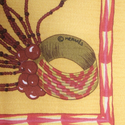 Hermes Cashmere Silk Brazil Shawl GM 140 4 of 8