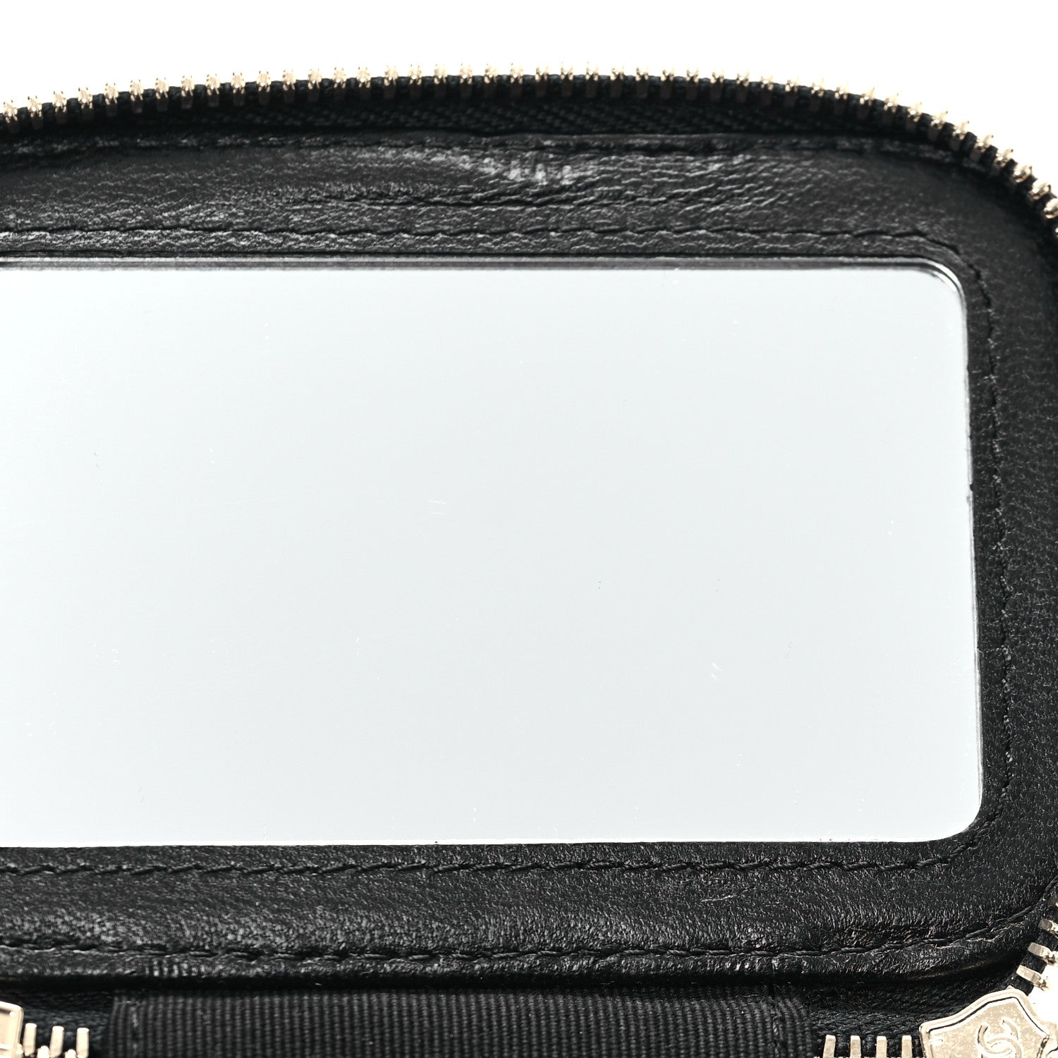 Chanel Lambskin Quilted Top Handle Mini Vanity Case With Chain Black 8 of 12