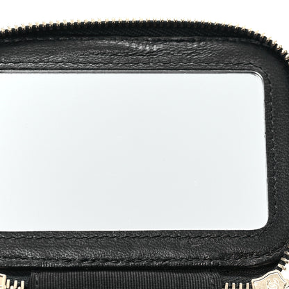 Chanel Lambskin Quilted Top Handle Mini Vanity Case With Chain Black 8 of 12