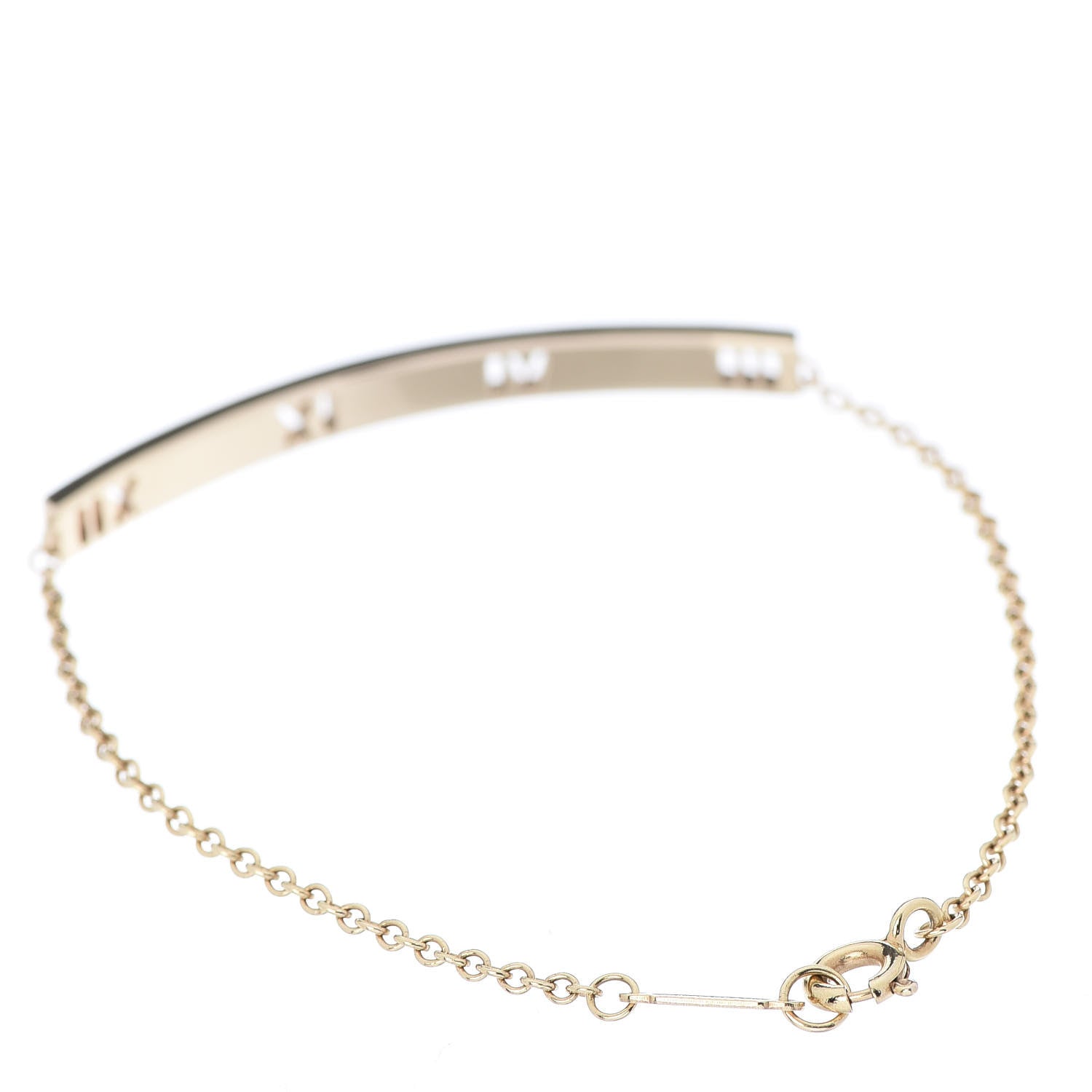 Tiffany 18K Rose Gold Diamond Atlas Bar Pierced Bracelet 3 of 7