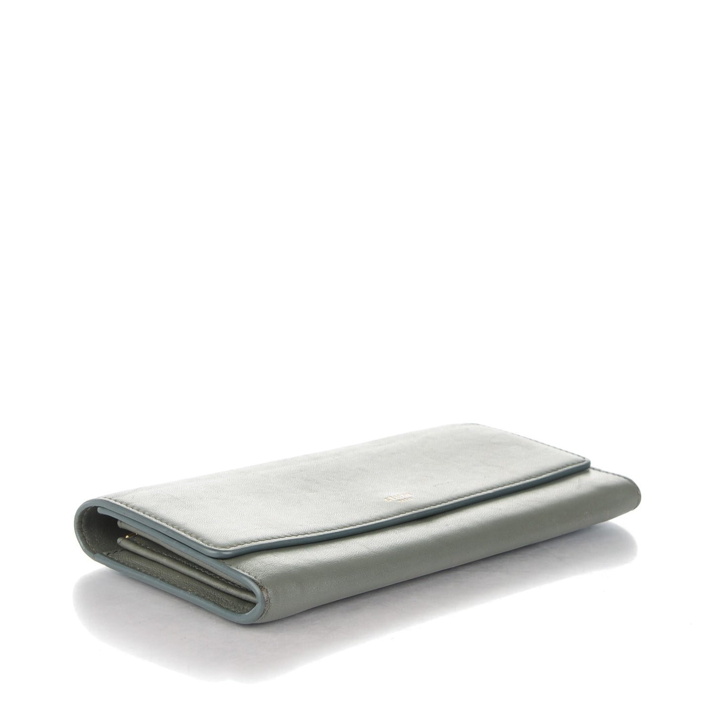 Lambskin Large Flap Wallet Almond