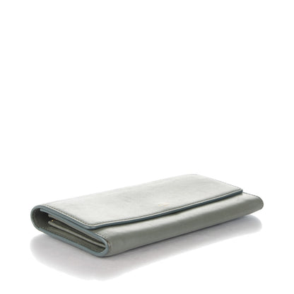 Celine Lambskin Large Flap Wallet Almond 4 of 8