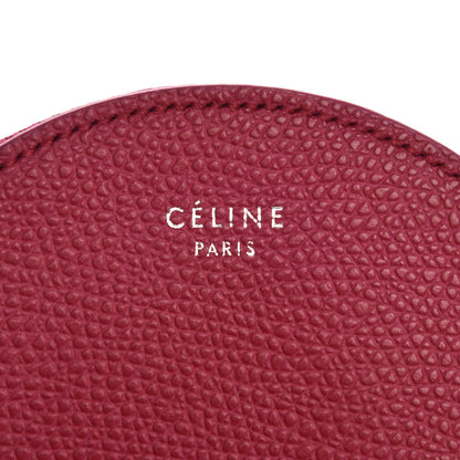 Celine Grained Calfskin Round Zip Coin Purse 8 of 9