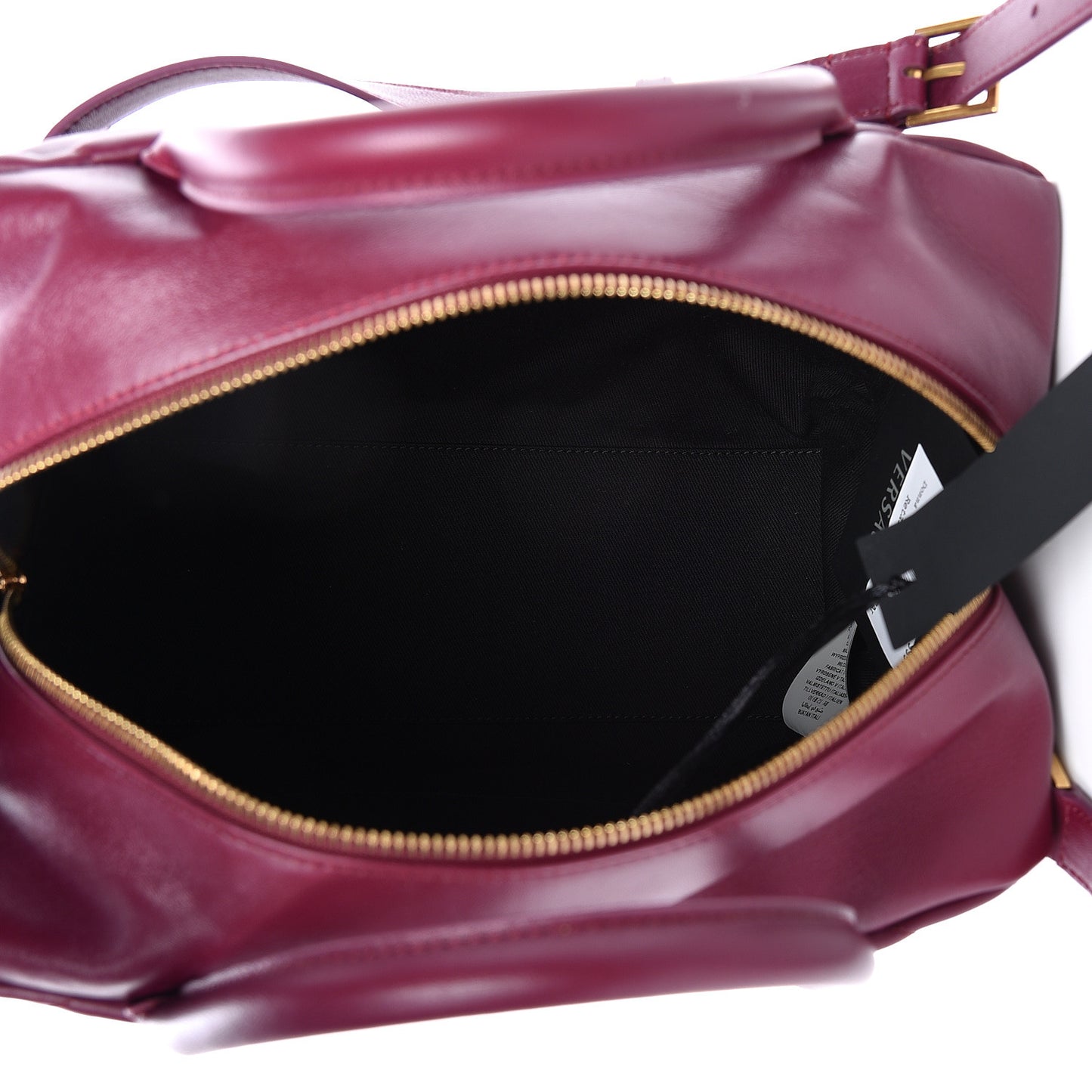 Nappa Quilted Icon Bowler Burgundy