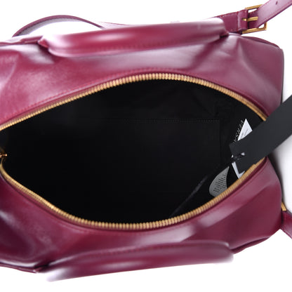 Versace Nappa Quilted Icon Bowler Burgundy 5 of 12