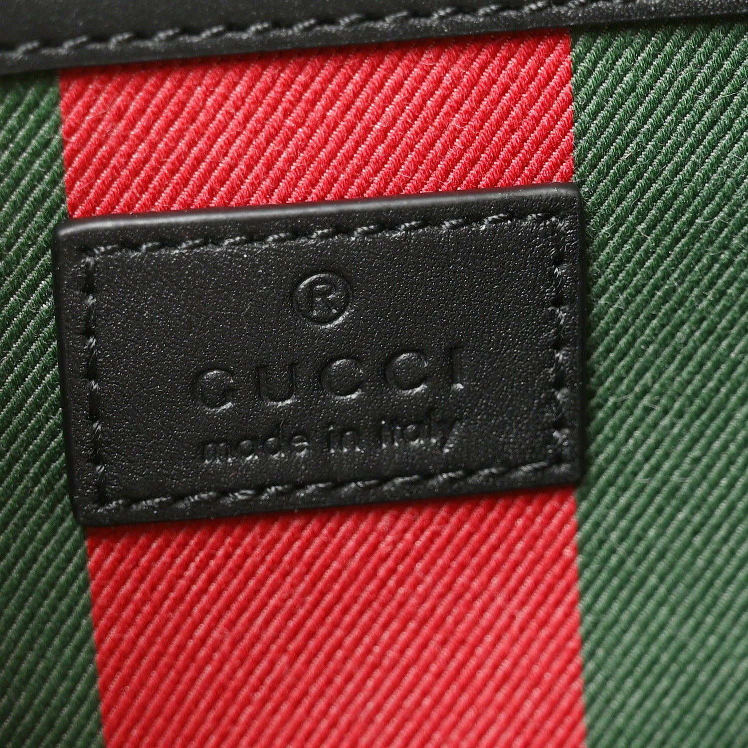 Gucci GG Supreme Monogram Medium Emblem Bucket Bag Beige Dark Brown Black 6 of 10