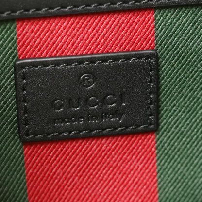 Gucci GG Supreme Monogram Medium Emblem Bucket Bag Beige Dark Brown Black 6 of 10