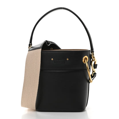 Chloe Smooth Calfskin Mini Roy Bucket Bag Black 3 of 13