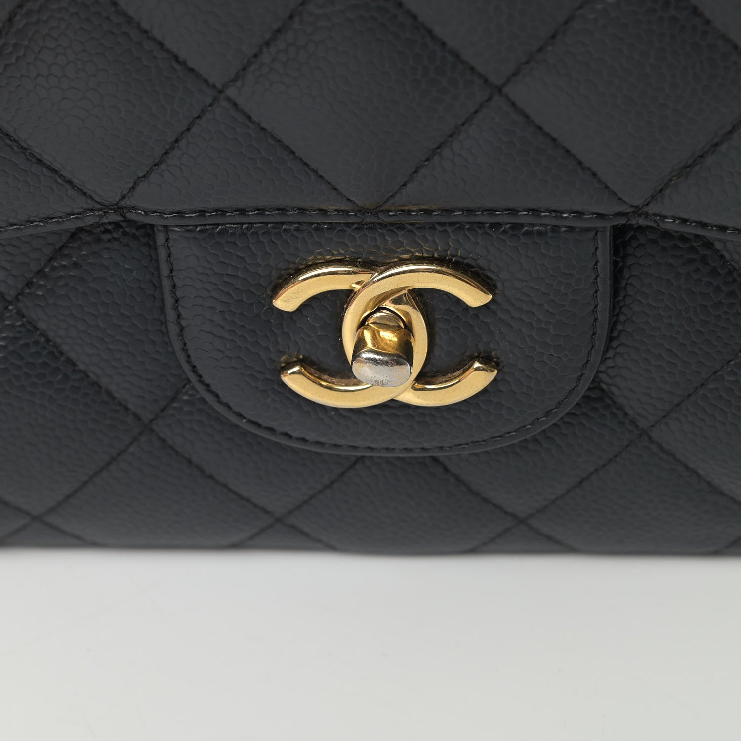 Chanel Caviar Quilted Jumbo Double Flap Black 9 of 9