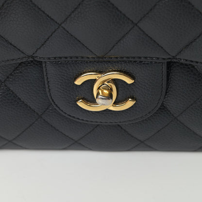 Chanel Caviar Quilted Jumbo Double Flap Black 9 of 9