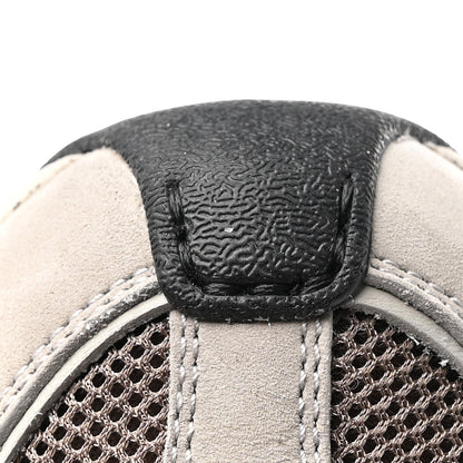 Gucci Technical Knit Fabric Suede Calfskin Mens Gucci Run Sneakers 35.5 Light Grey Brown 14 of 19