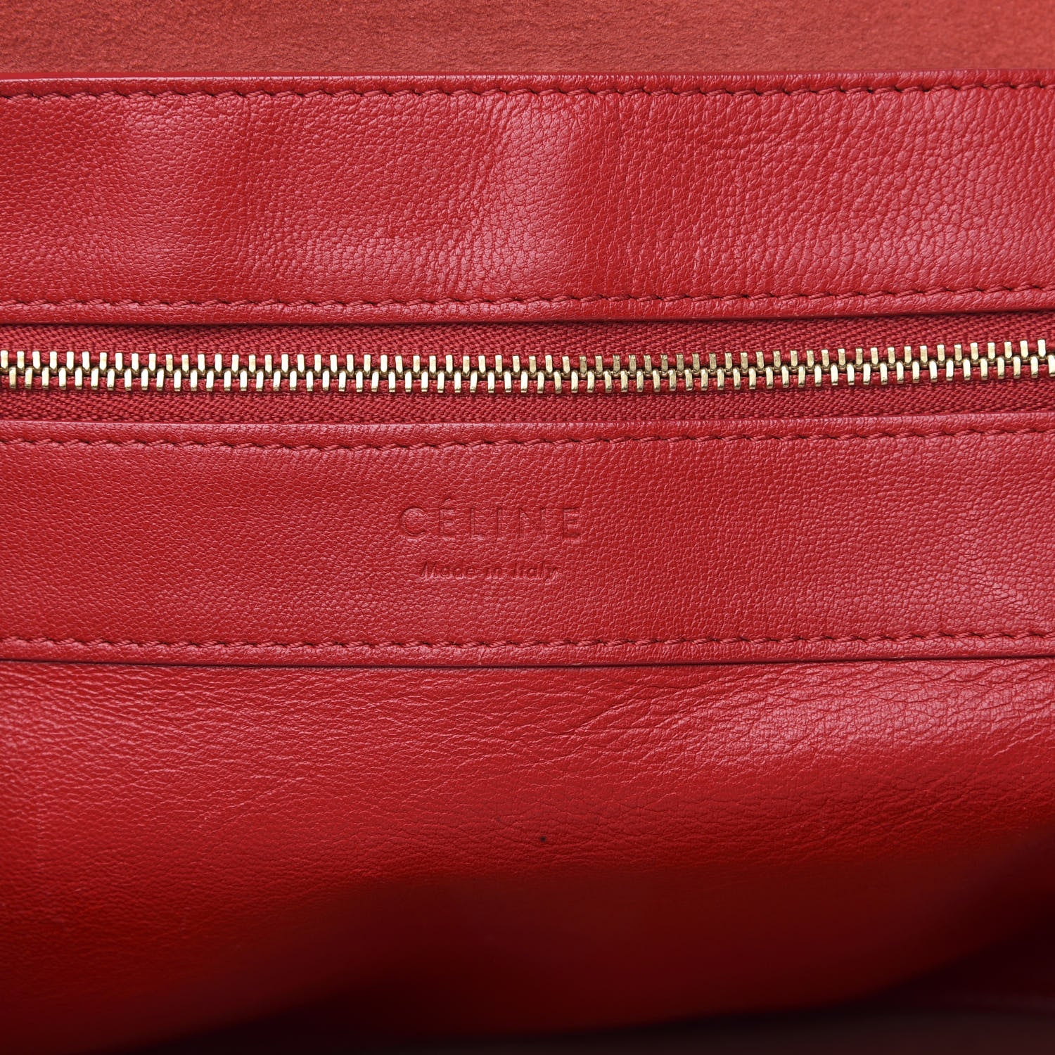 Celine Lambskin Horizontal Cabas Magenta 6 of 12