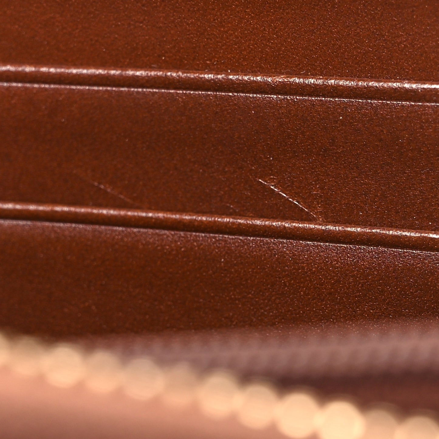 GG Supreme Monogram Cuoio Toscano Zip Around Wallet Beige Ebony Cuir