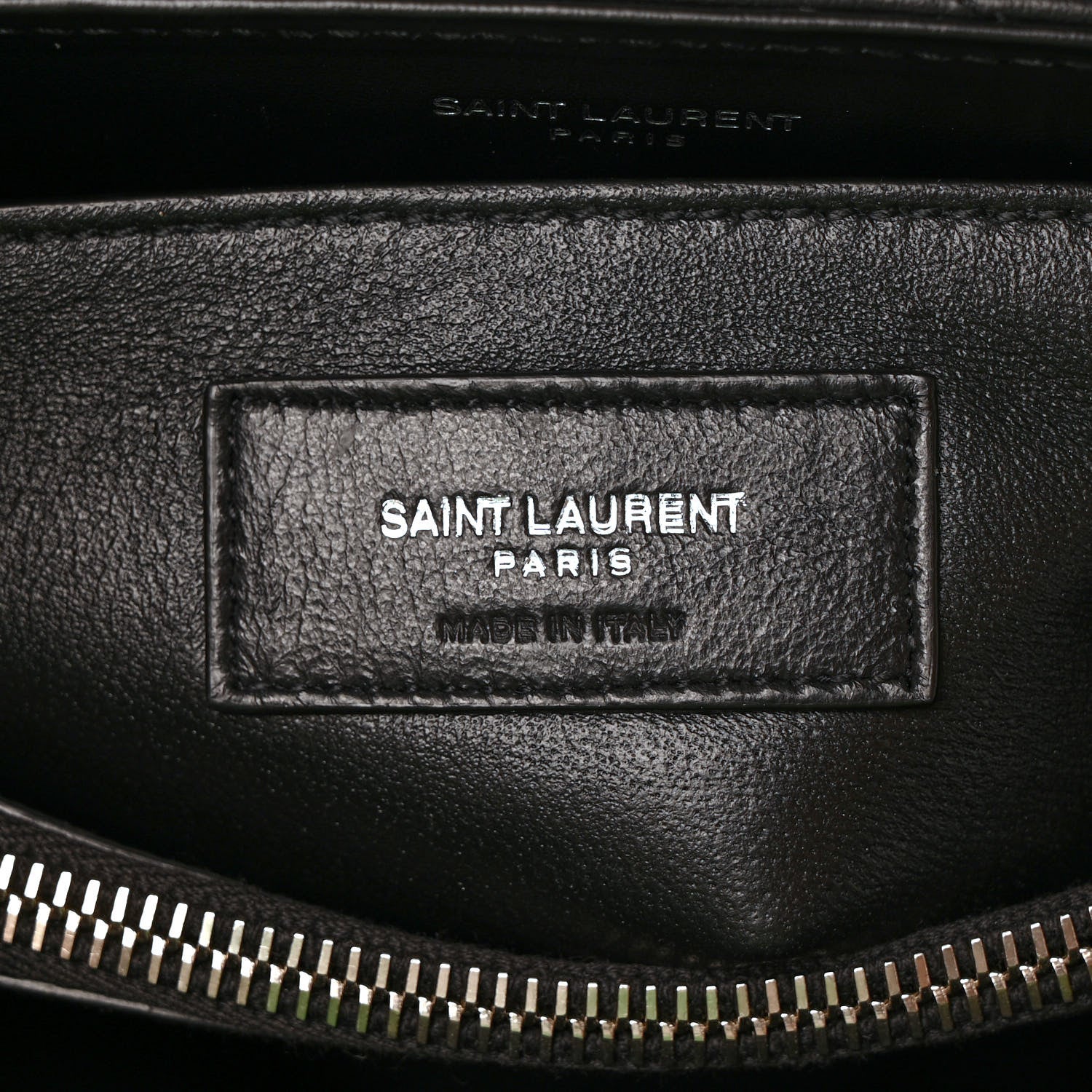 Saint Laurent Calfskin Y Quilted Monogram Small Loulou Chain Satchel Black 6 of 8