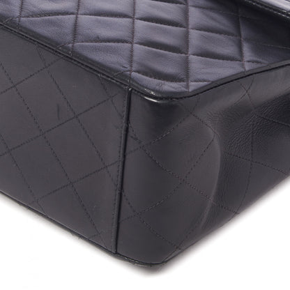 Chanel Lambskin Quilted XL Jumbo Single Flap Black 5 of 10