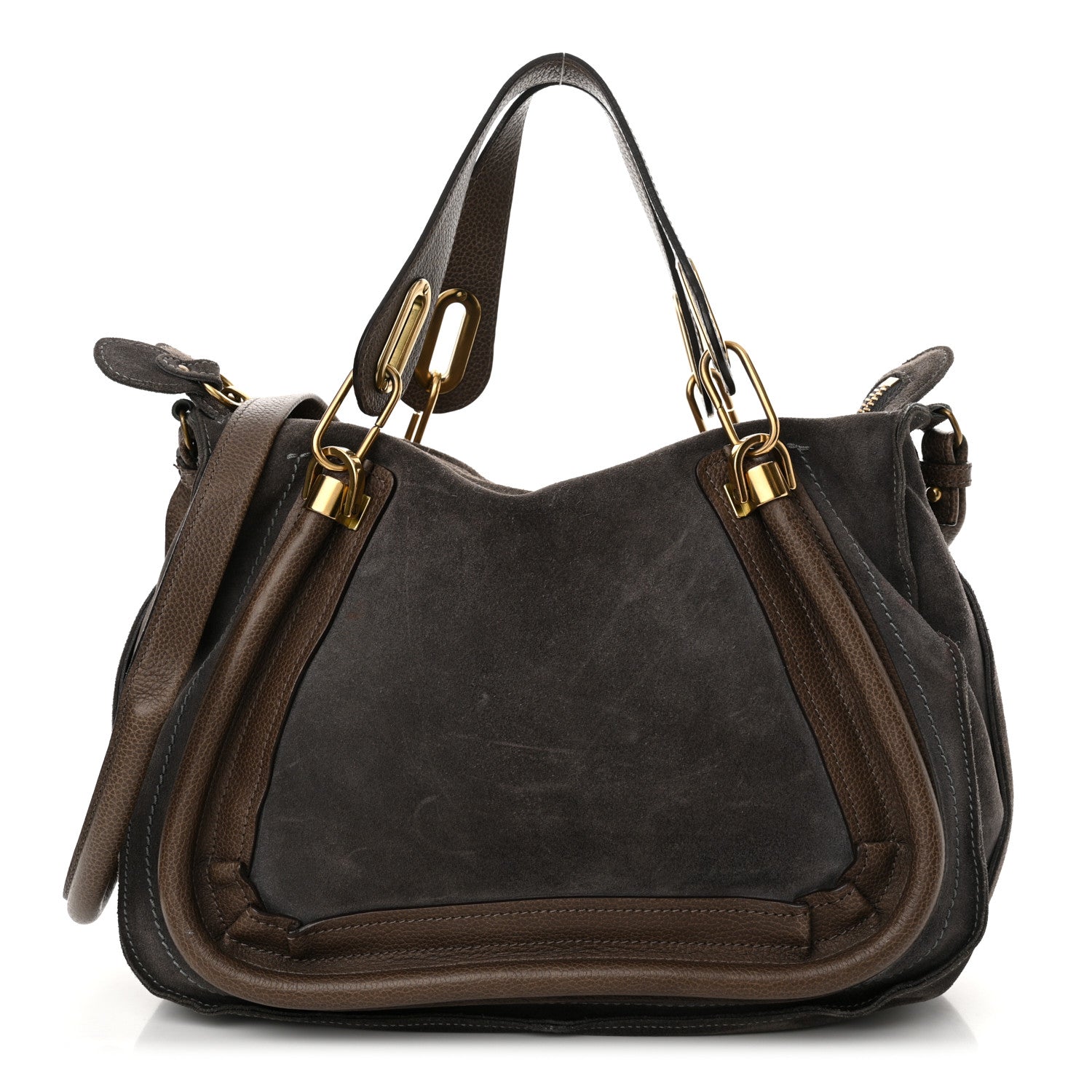 Chloe Suede Calfskin Medium Paraty Rock 1 of 15