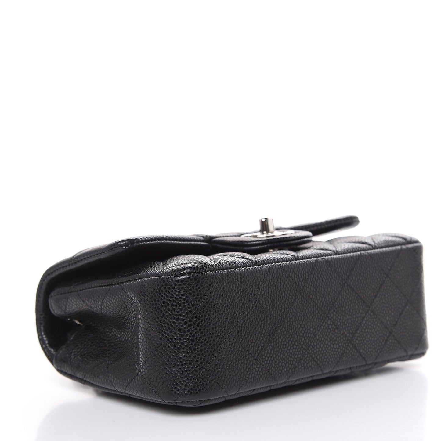 Caviar Quilted Mini Rectangular Flap Black