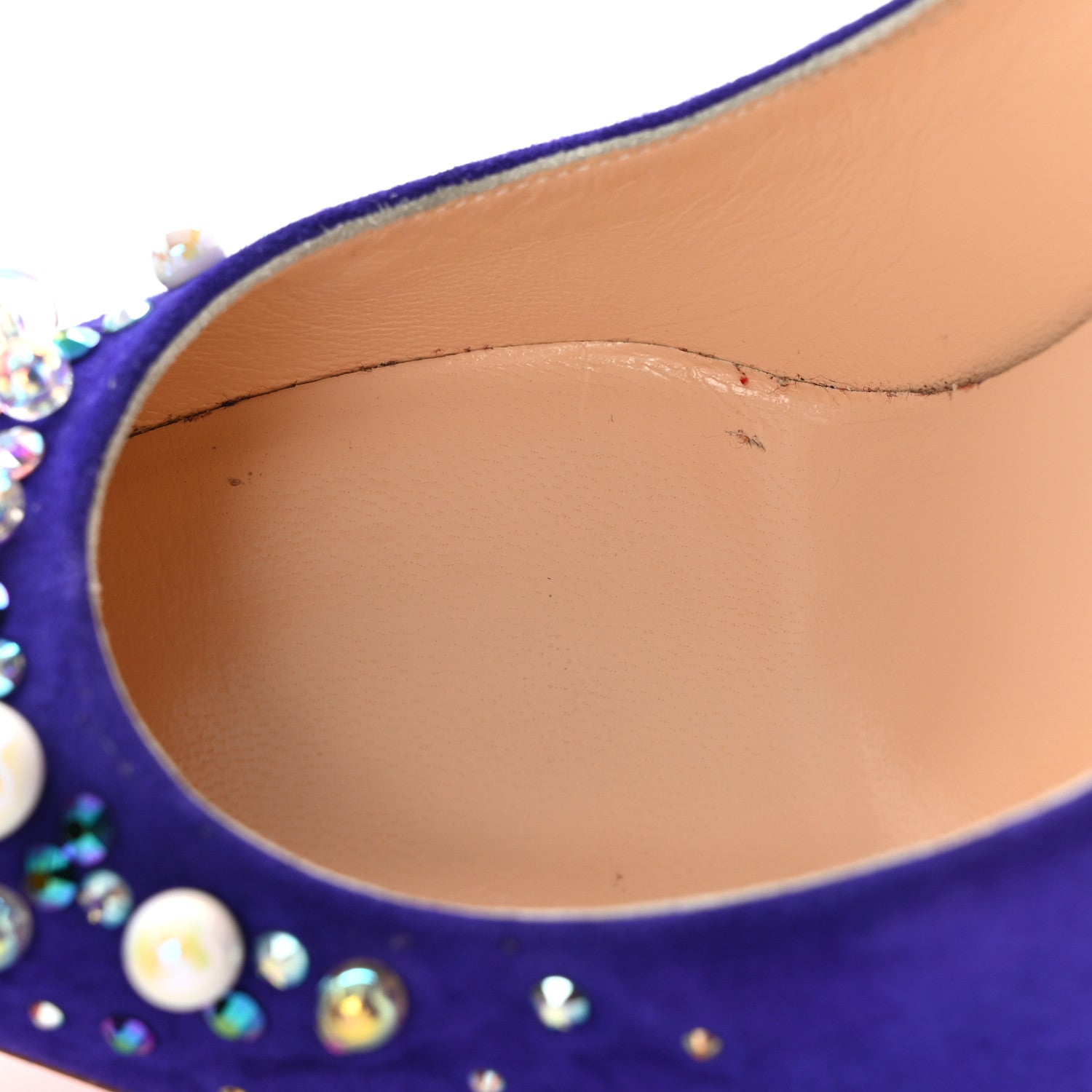 Christian Louboutin Veau Velours Candidate 100 Pumps 38 Purple Pop 8 of 10