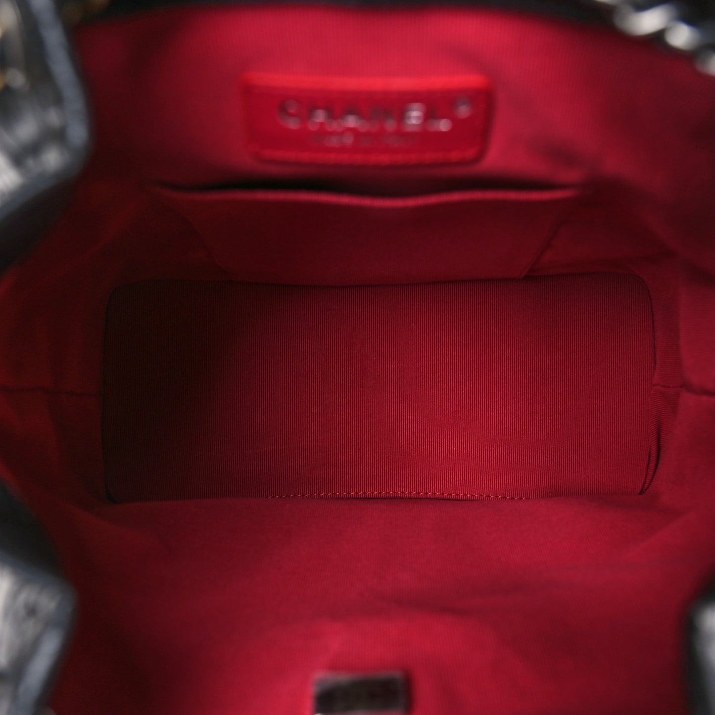 Aged Calfskin Quilted Small Gabrielle Backpack Black