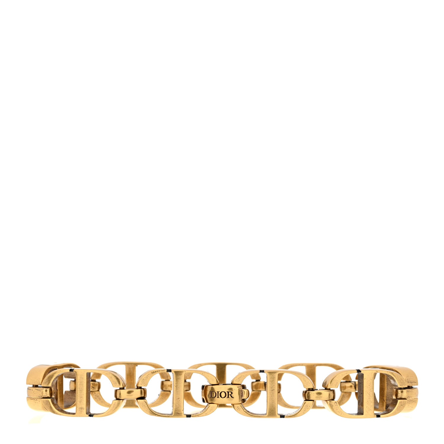 Christian Dior Metal CD Chain Bracelet Gold 2 of 3