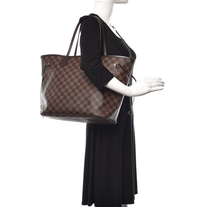 Louis Vuitton Damier Ebene Neo Neverfull MM Rose Ballerine 2 of 13