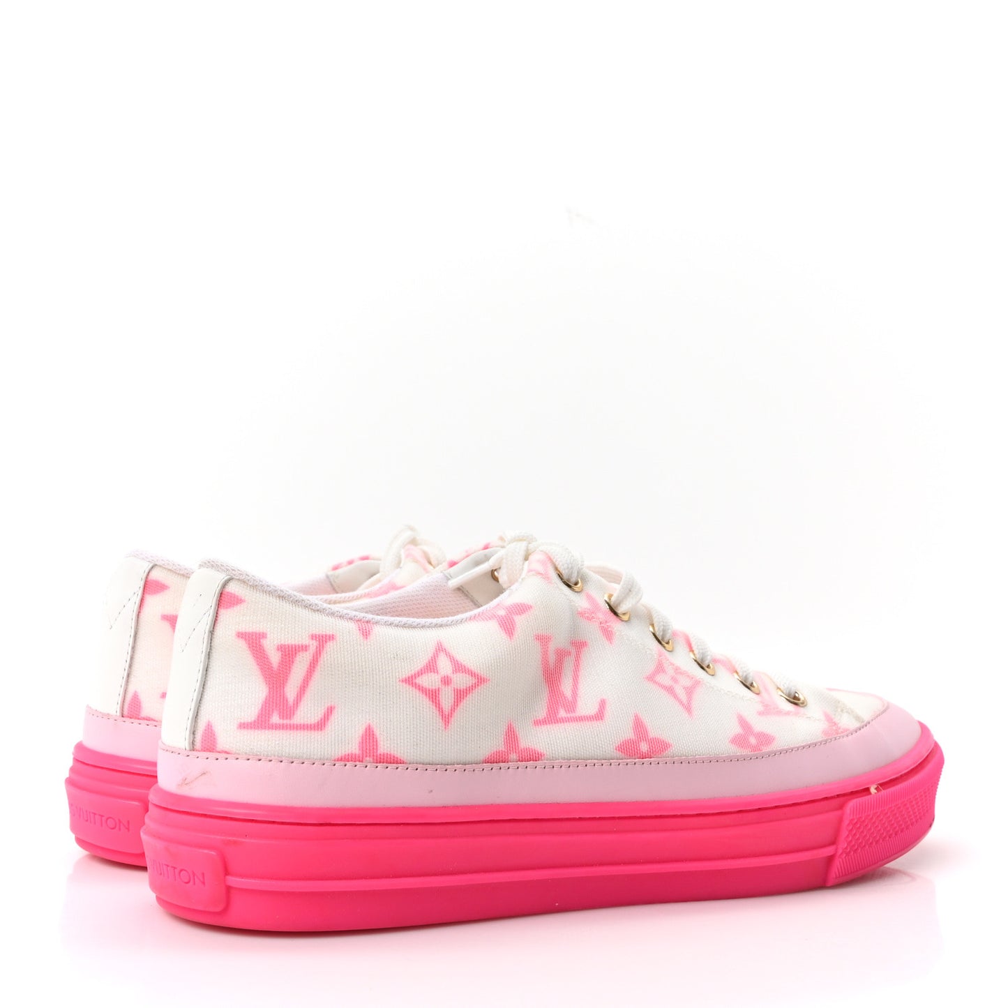 Technical Fabric Monogram Stellar Sneakers 37 Rose Pop